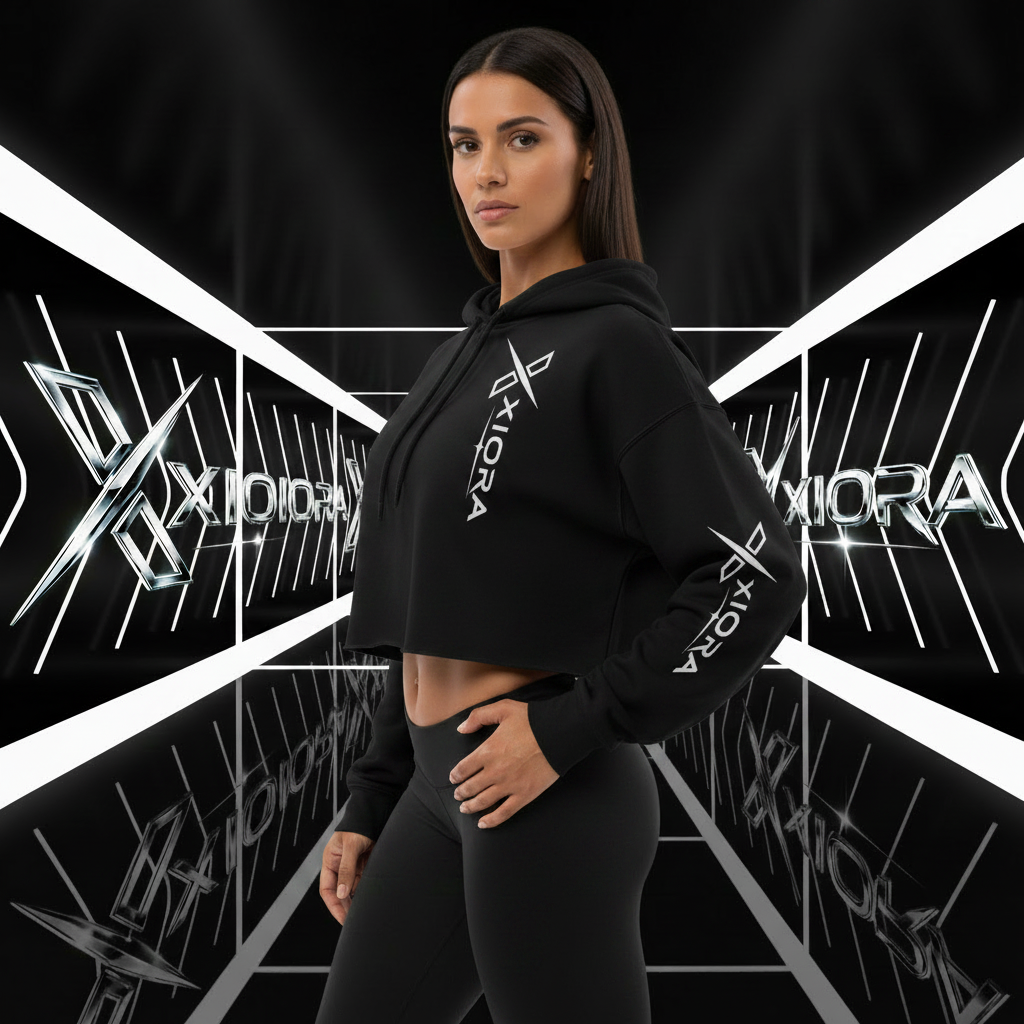 Crop Hoodie - Face Droite V1