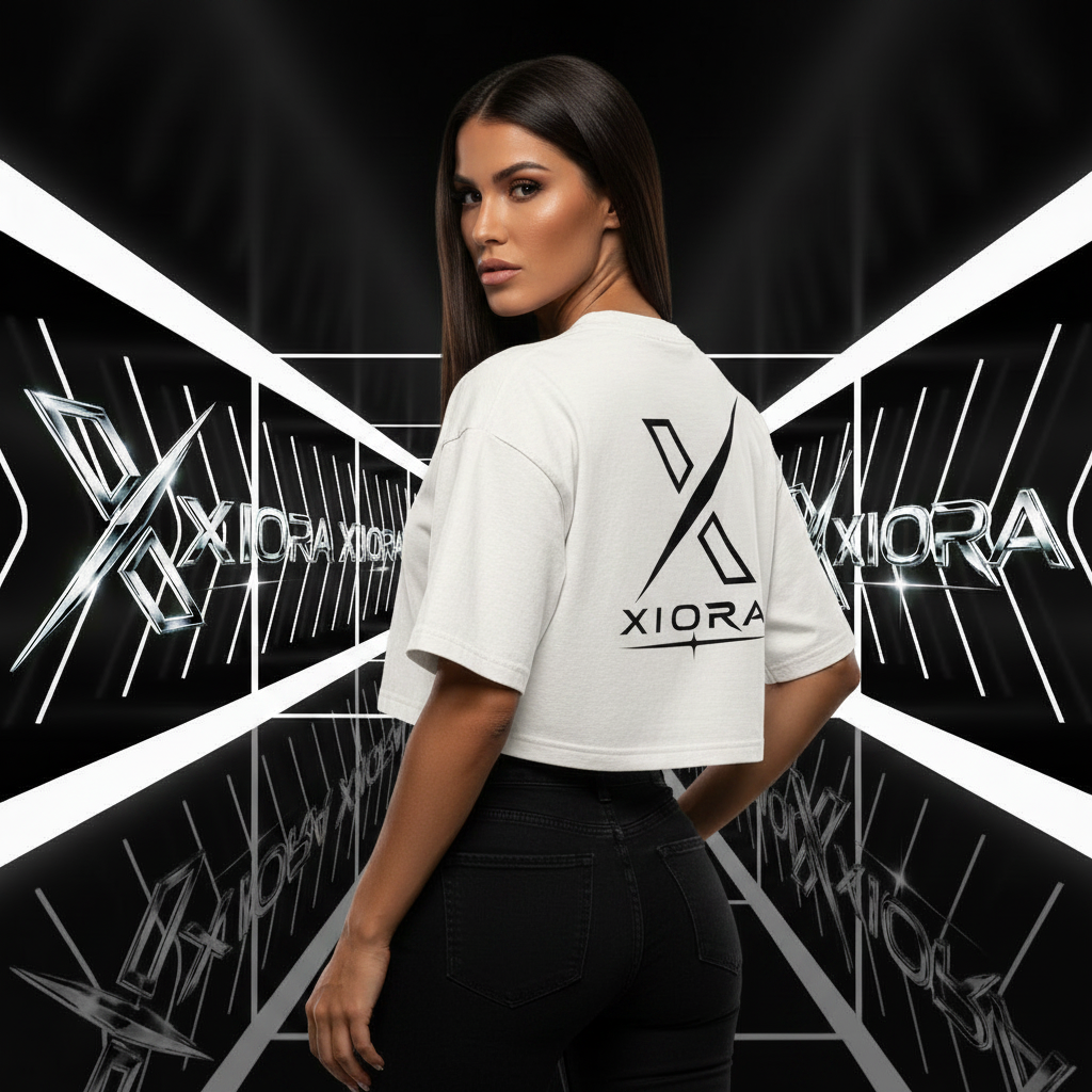Crop Tee Blanc - Dos